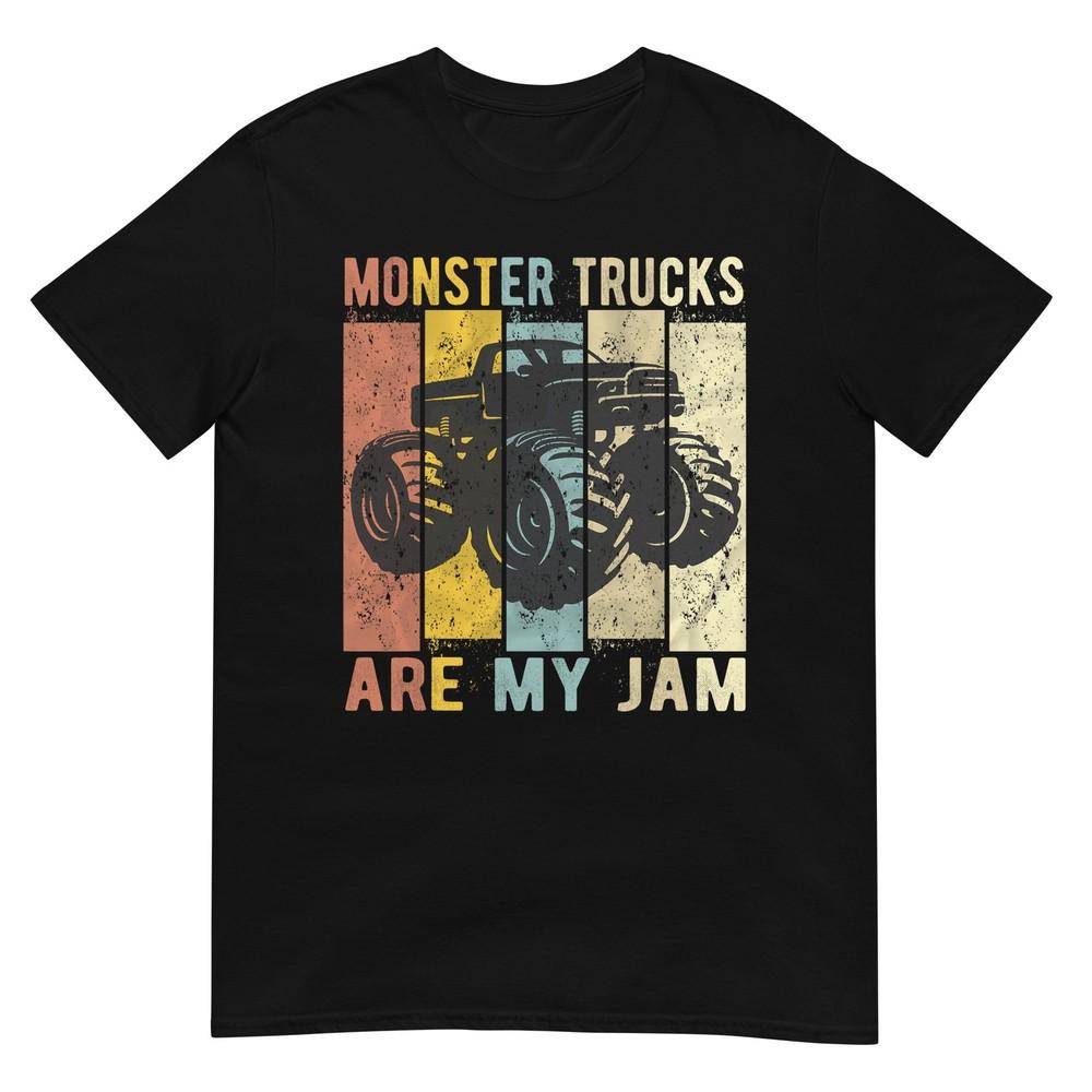 Monster Trucks Are My Jam Vintage Retro Monster Truck Tshirt Small