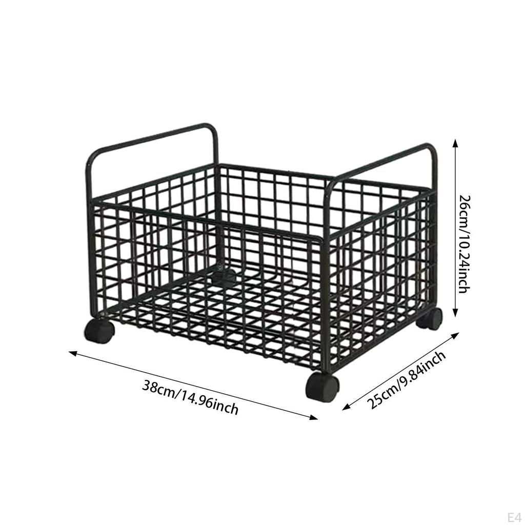 Desk Storage Organizer Cart with Wheels for Office And Home