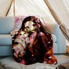 1pc nezouko Theme Blanket - Digital Print, Polyester, Cozy for All Seasons, Perfect for Outdoor, and Travel
