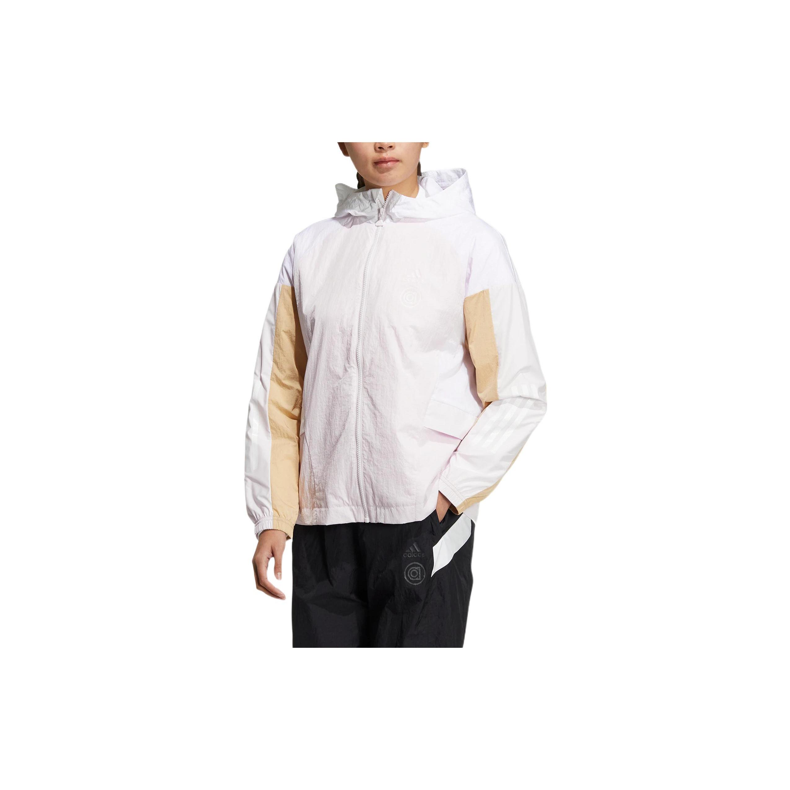 (WMNS) adidas Hooded Jacket Asia Sizing Whtie Women s HM5277 M