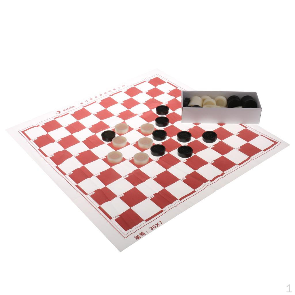 

Portable Plastic International Checkers (Draughts) Set
