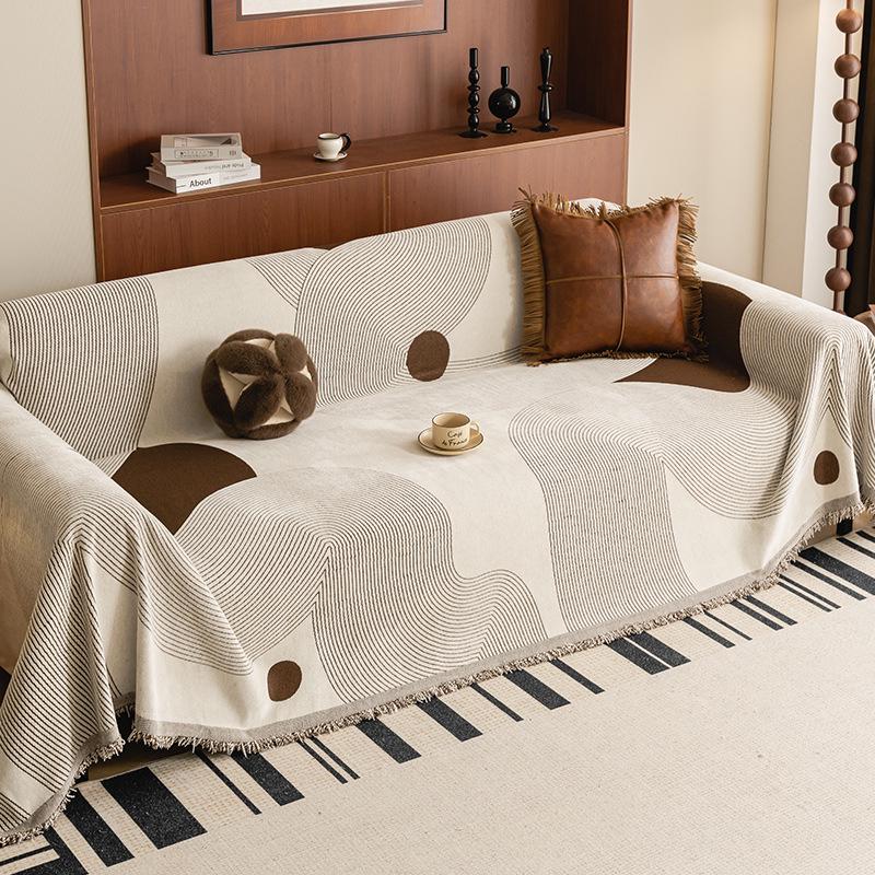 Luxurious Non-Slip Summer Chenille Sofa Cover - Dust-Resistant Full Wrap Pad