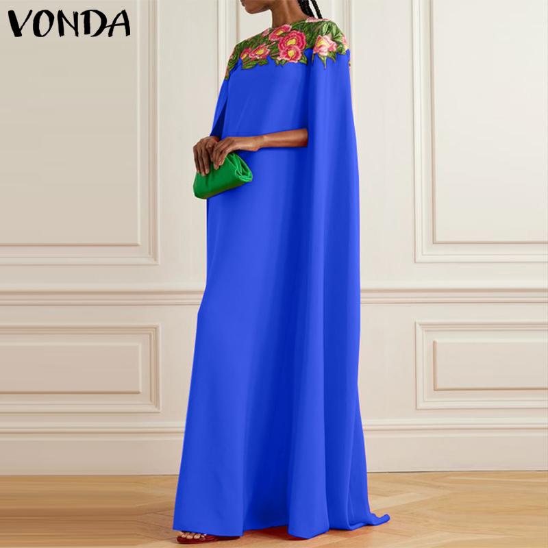 VONDA Dámské elegantní šaty s designem pláště a květinovým potiskem