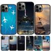 Airplane Aircraft Plane Coque Shell For iPhone 17 Air 15 16 14 13 12 Pro Max 11 Pro Max Plus Phone Case Cover