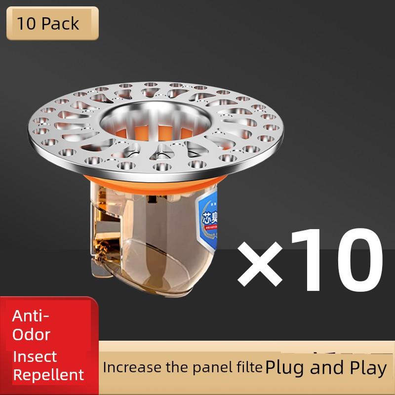 Universal Anti-Odor Core for Bathroom Floor Drain, Anti-Insect and Anti-Odor Device for Toilet Drain Pipes, Airtight Sealing Cover