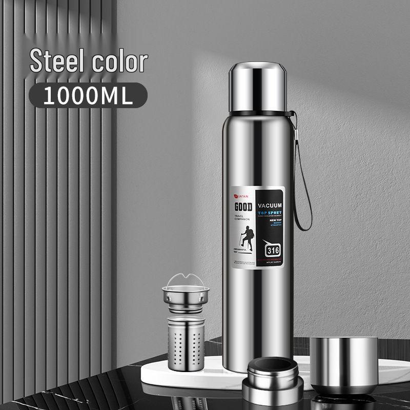 Large Portable 316 Stainless Steel Thermos Kettle - Vacuum Insulated Travel Mug