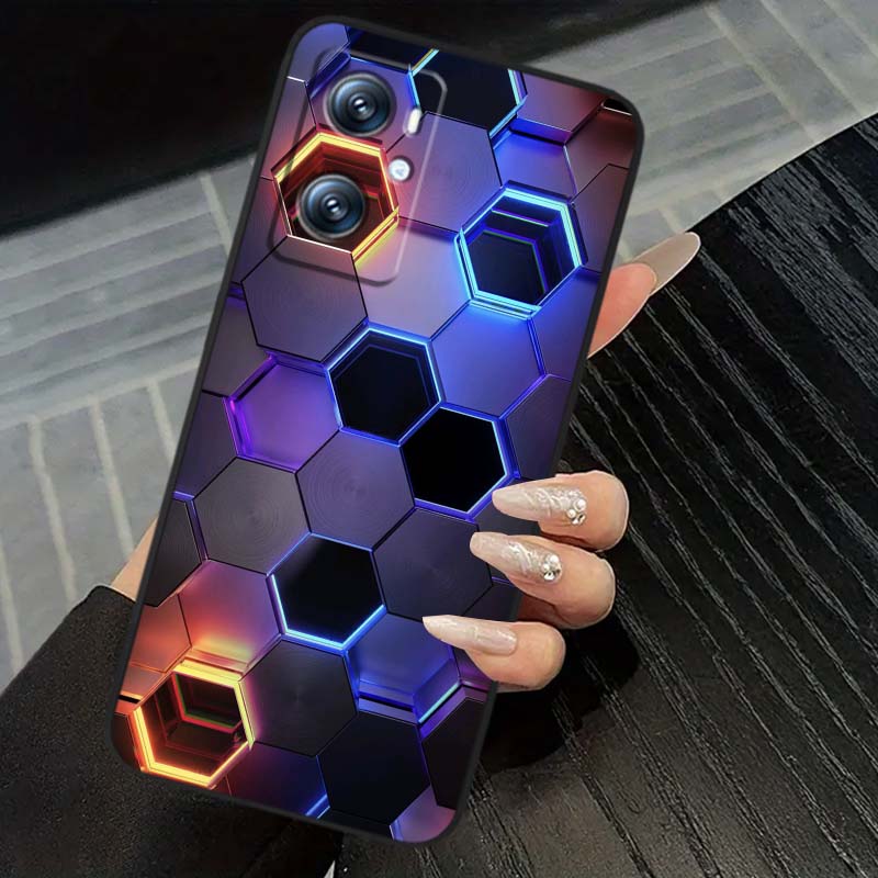 Creative metal style pattern For OPPO Reno 5 6 7 A96 A40 A58 Realme GT A74 A78 Neo2 A74 A78 Find X5 X3 X7 X8 Black Phone Case