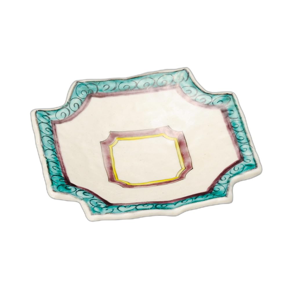 

Kutani stripe plate Square plate four-piece [17.7×3.4cm]