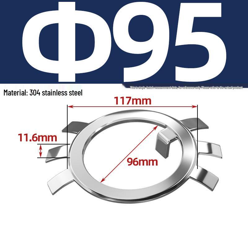 65MN Manganese 304 Stainless Steel Six-Claw Anti-Loosening Lock Nut Washer