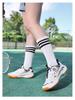 Kids' Autumn Badminton Shoes with Side Rotary Button – Non-Slip, Wear-Resistant, Lightweight Sports Shoes for Boys and Girls