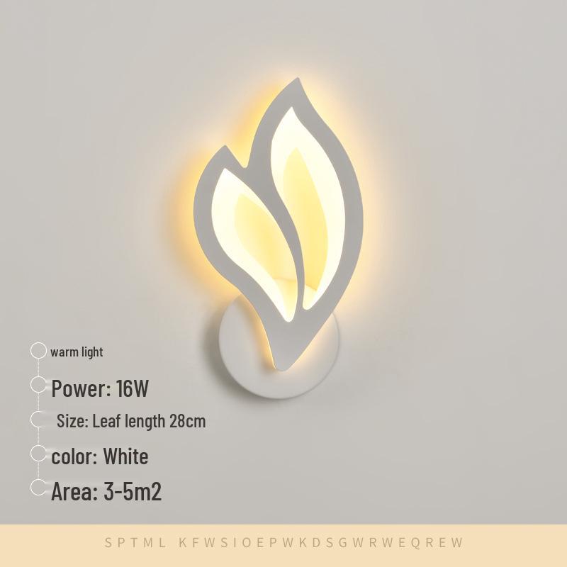 

Modern Minimalist Wrought Iron Acrylic LED Wall Lamp for Bedside and Staircase Decoration