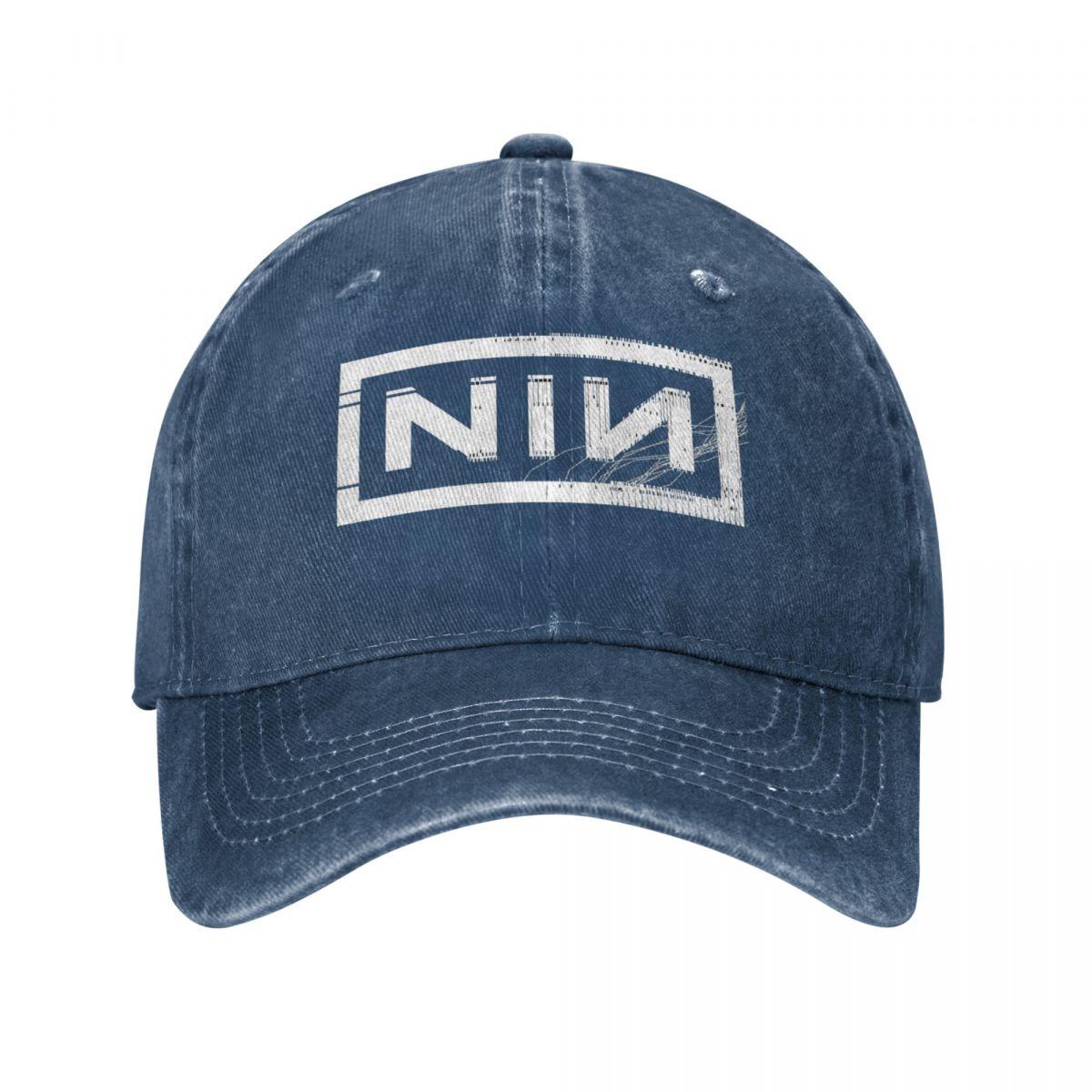 

Baseball Cap Vintage Distressed Denim Washed Snapback Hat Unisex Style Outdoor Summer Adjustable Hats Cap Adjustable темно-синього кольору