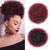 MISSQUEEN Accessorio sintetico per capelli chignon ricci afro soffio con clip per estensione dei capelli elastici per capelli afro per ragazza e donna