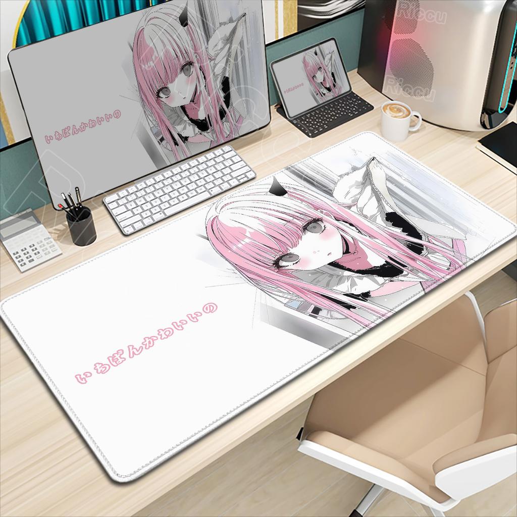 Pretty Anime Cute Angel Girls Mouse Pad Laptop Gaming Non-slip Desk Mat PC Kawaii Game Cabinet Mousepad XXL Keyboard Mats Carpet