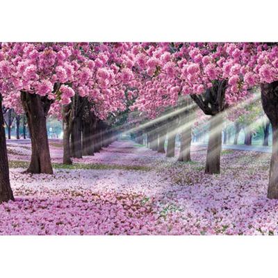 [Puzzle Korea] 1000 Piece Jigsaw Puzzle: Enchanting Pink Flower Tunnel Bathed In Sunlight by Puzzle Korea
