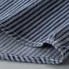 Men's Retro Vertical Stripe Denim Shirt - Spring/Autumn Loose Fit Long Sleeve Jacket