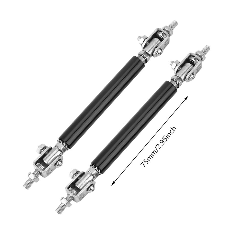 2 ks 75mm Chránič nárazníku auta Lip Rod Splitter Vzpěra Vzpěra Podpora Přední Zadní Univerzální