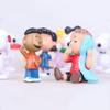 Adorable 12pcs Peanuts Charlie Brown Snoopy Lucy Franklin Figure Cake Topper Set