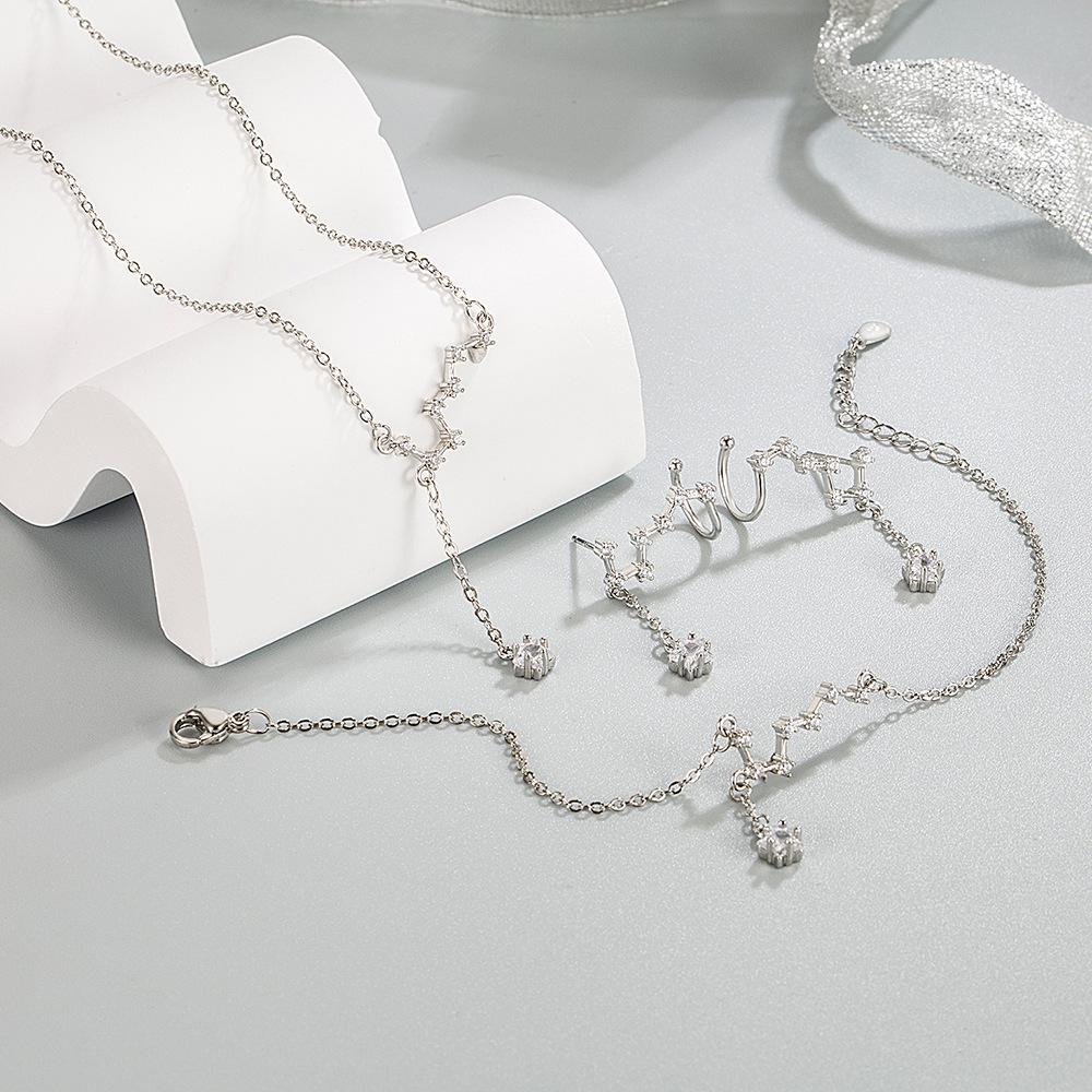 Big Dipper Seven Star Necklace Light Luxury Design Sense Tassel Mori Exquisite Clavicle Chain Light Luxury Advanced