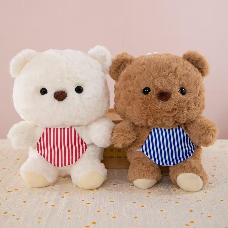 Premium Eight-inch Claw Machine Plush Toy Wedding Throwing Bear Doll Floor Push Event Gift