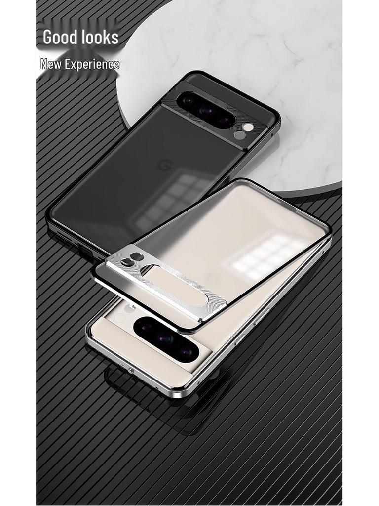 Google Pixel 9 Pro Pop-Up Aluminum Alloy Magnetic Matte Phone Case
