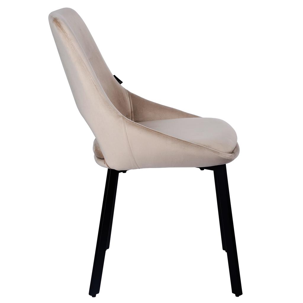 NUVIO upholstered chair, fabric, gray