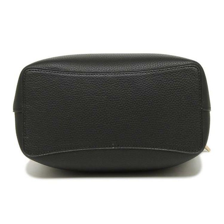 Coach Città 21 Classica Borsa a Secchiello in Pelle Monocolore Chiusura a Bottone Automatico Borse da Donna Nero 1011-IMLON