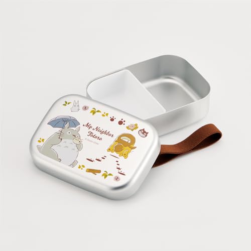 Skater Aluminum Bento Box, 370ml, For Children, Compatible with Warm Storage, Includes Lunch Belt, Made In Japan, Ghibli, Totoro, Nekobus, Boys, Girls