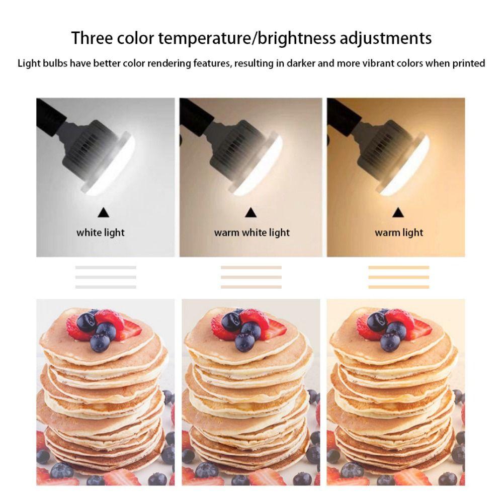 85W 110~220V LED Light Bulb With Remote Control 3000K-6500K Photography Lamp Bulb Warm/White/Warm White Light E27 Mount
