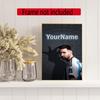 Messi Customize Your Name Diamond Painting Round Diamond Diy Frameless Holiday Artwork Suitable For Home Office Wall Decoration