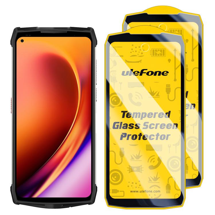 2 pezzi / Confezione Ulefone 9H HD Anti Impronta Vetro Temperato Proteggi Schermo