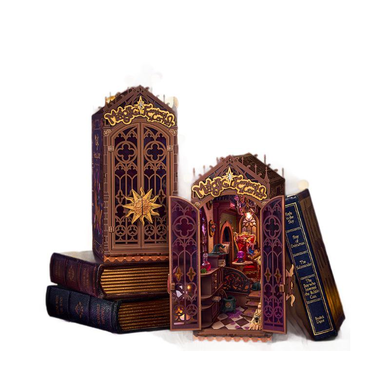 

Rolife Alice s Wonderland Bookend DIY Model - Handmade Interlocking House Birthday Gift