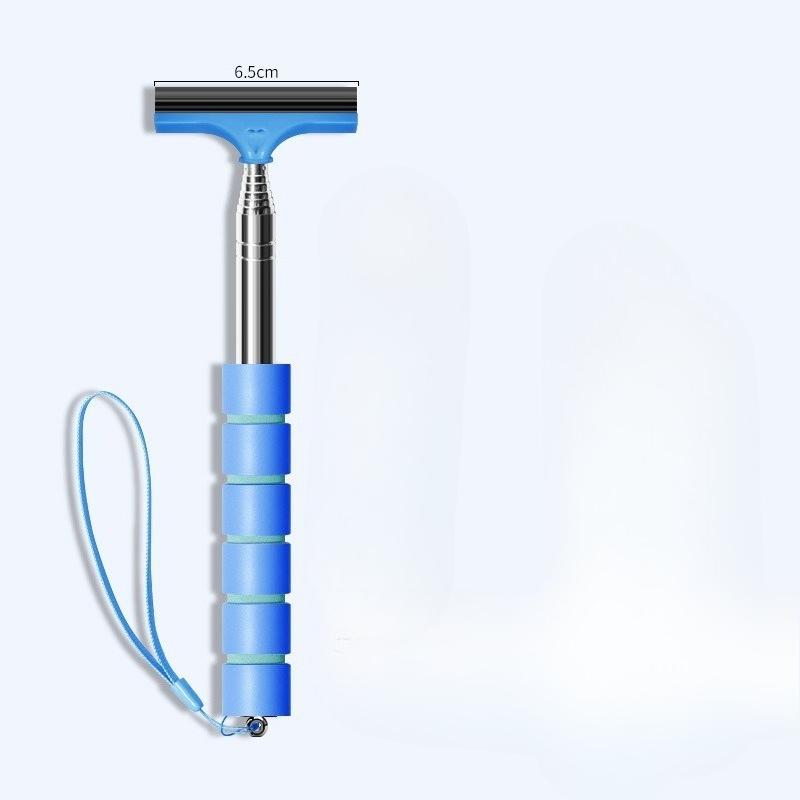 1pc Retractable Windshield Wipers, Car Rearview Mirror Wipers with Retractable Long Pole, Retractable Car Glass Scraper