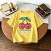 17 Age Childrens Clothes Short Sleeve Tops Tees Printed Fruit Fashion Baby Girls Tshirt Crewneck Casual Loose Simple Tshirts