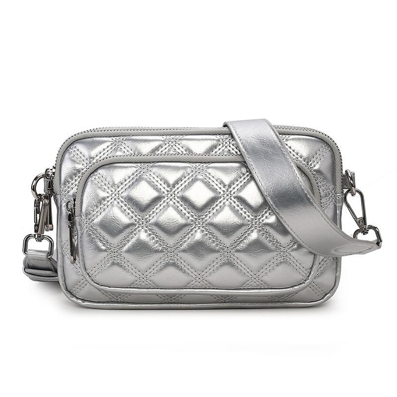 Bag Women's Bag New Diamond Chain Bag Fashionable Women's Shoulder Messenger Bag Women's Small Square Bag