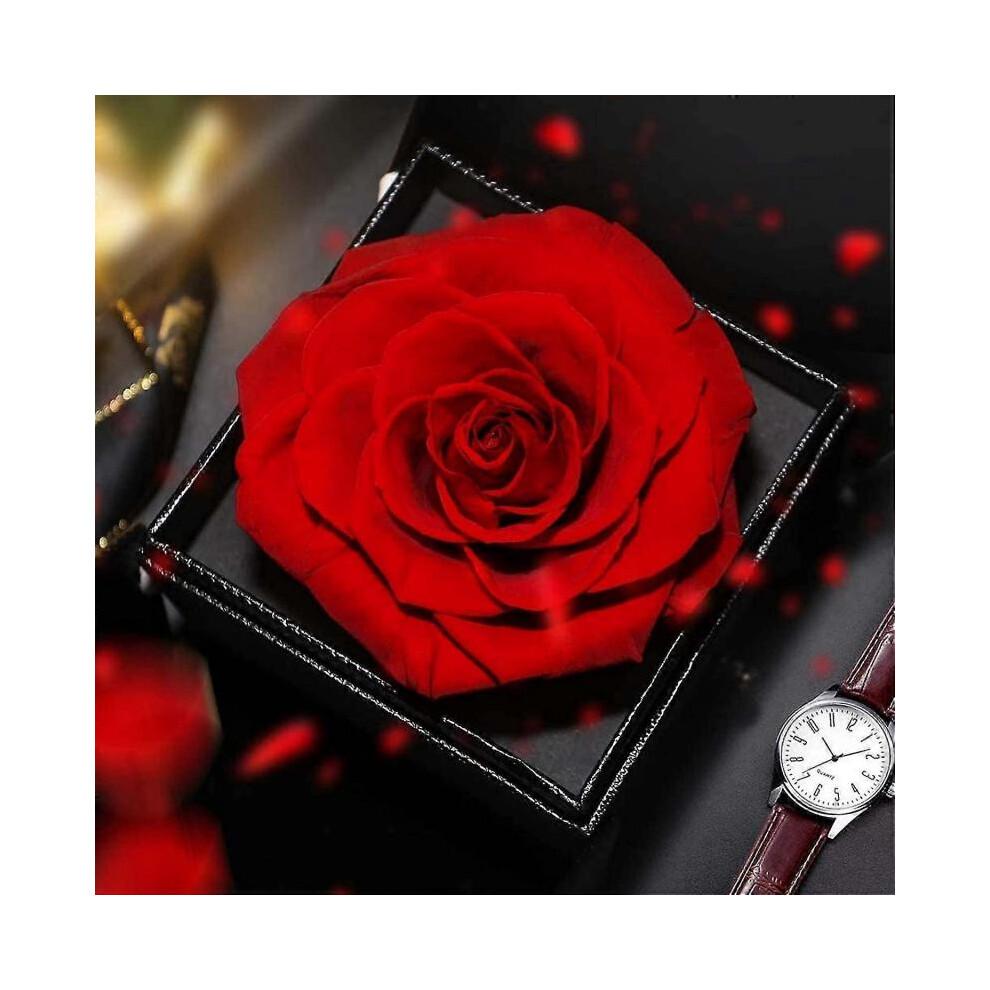 Rose Box, Infinity Rose Jewelry Gift Box, Real Rose Red, Rose Gift Kit