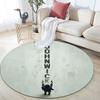 John Wick Pattern Round rug,Carpet Rug for Living Room Bedroom Playroom ,Non-slip Floor Mat,Holiday Gifts and Birthday Gifts.