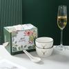 Company Launch Event Ceramic Bowl & Spoon Set - Souvenir Gift Box