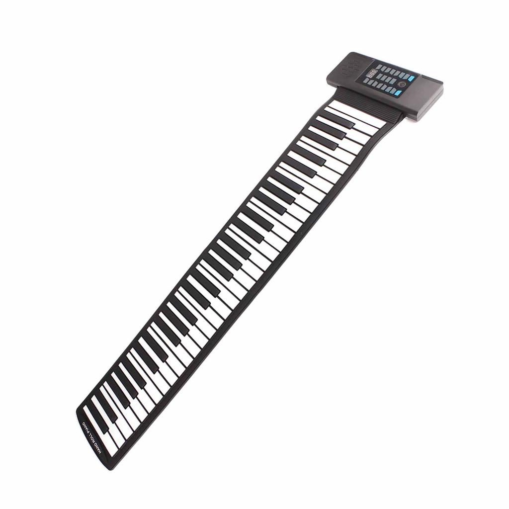 61 Keys Roll Up Keyboard Piano MIDI Function Portable Hand Roll Piano with LED Digital Display 100‑240V EU Plug