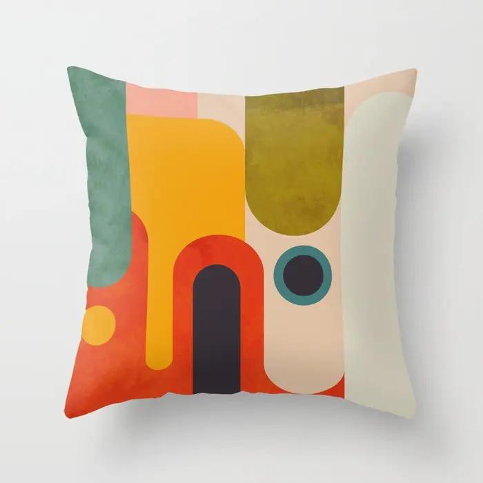 Bedroom Living Room Decor Abstract Pattern Pillow Covers Home Sofa Cushion