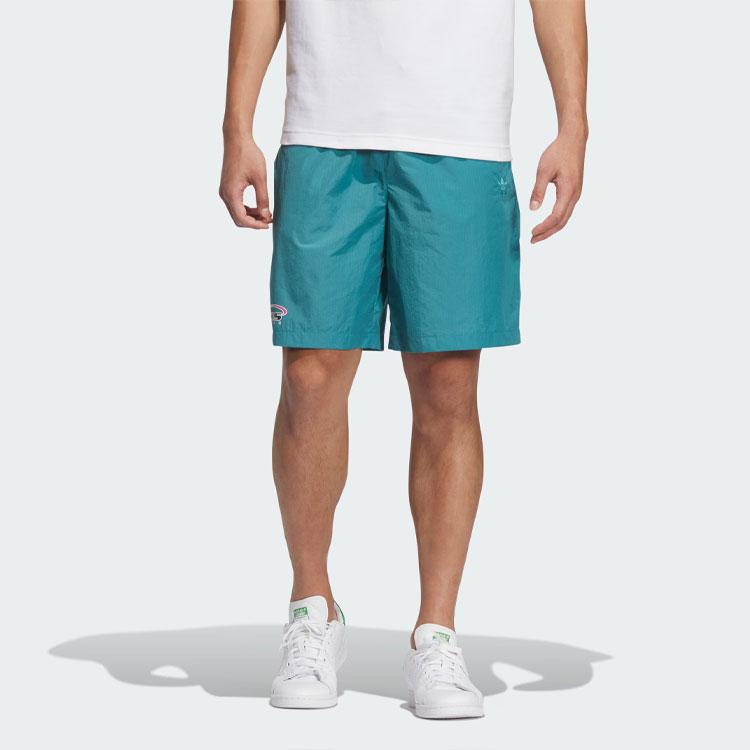 Adidas Originals Play Football Light Woven Shorts With Letter Print Men Shorts Arctic-Blue IW6313