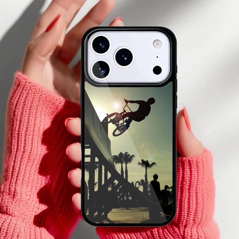 BMX Bike Extreme Sport Phone Case for iPhone 17 16 15 14 13 Pro Max Back Cover for 12 11 Pro Coque