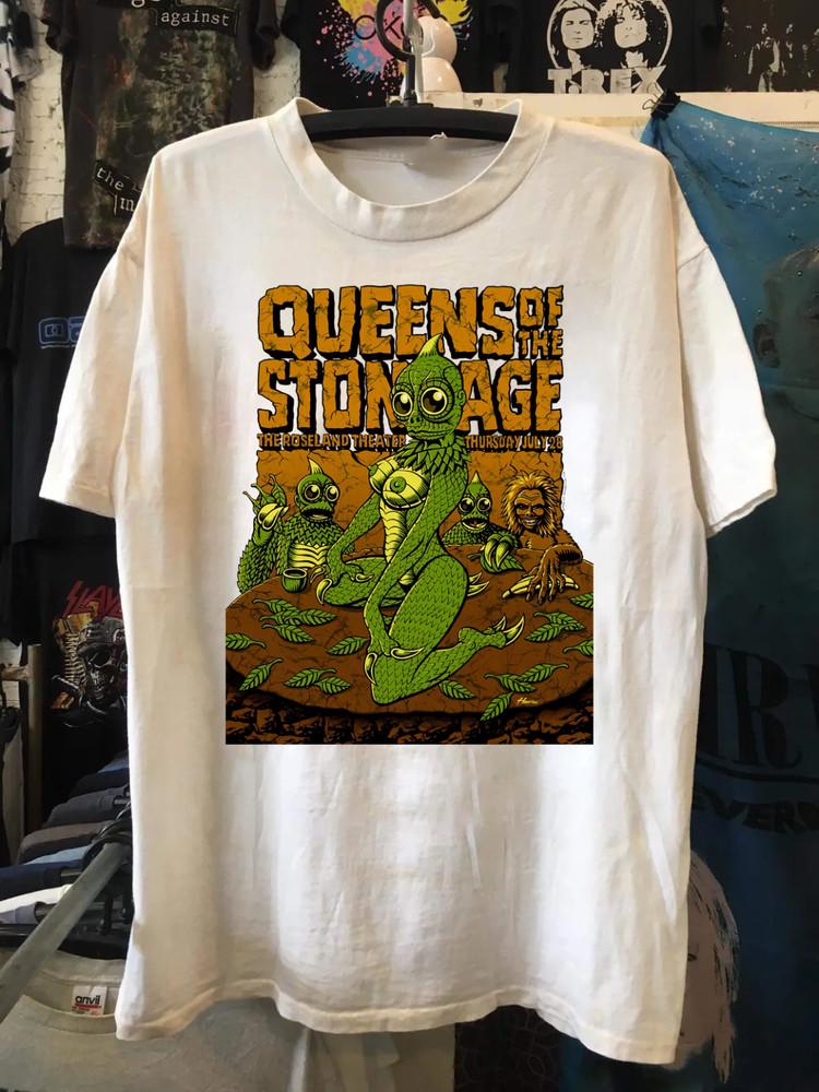 

Vintage Queens Of The Stone Age Band Cotton Shirt Unisex Concert S to 5XL SG372 Unisex T-Shirt M