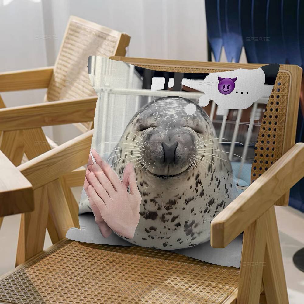 Seal Sea Personalized Pillow Cover Kids Bedroom Wild Party Decor Pillowcase Kid Birthday Shower Gift