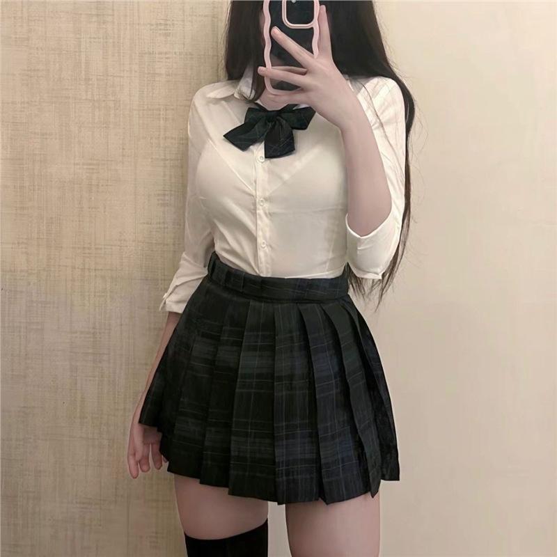 

Women s Long Sleeve Autumn Top & White Midi Skirt Set: Slim Fit, Chic Design XL