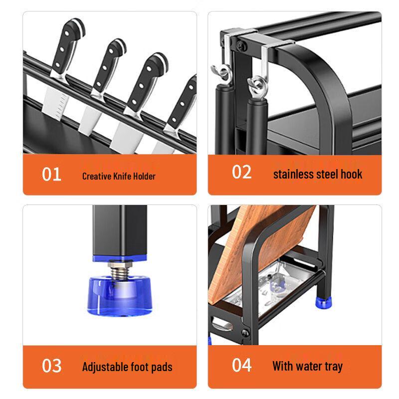 Danle 2-Tier Multifunctional Kitchen Storage Rack