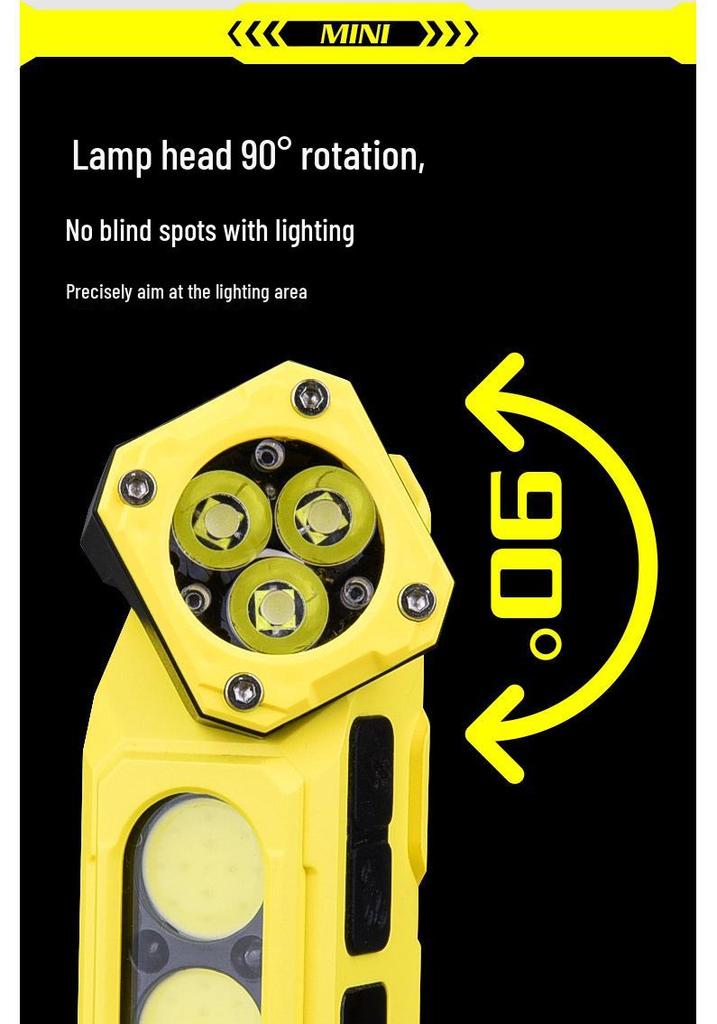 Magnetic Multi-functional Headlamp Hat Clip Light with Mini Power Display, Three Color Options