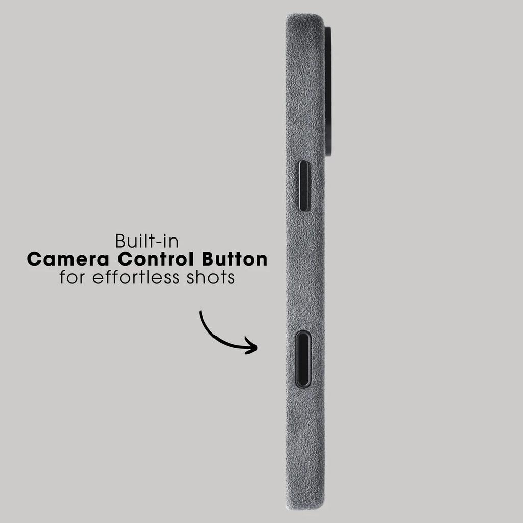 100% Alcantara Hülle für IPhone 17 Pro Max Luxus Cover mit MagSafe Kamera Auslöseknopf Magnetische Hüllen für IPhone17 Pro Max