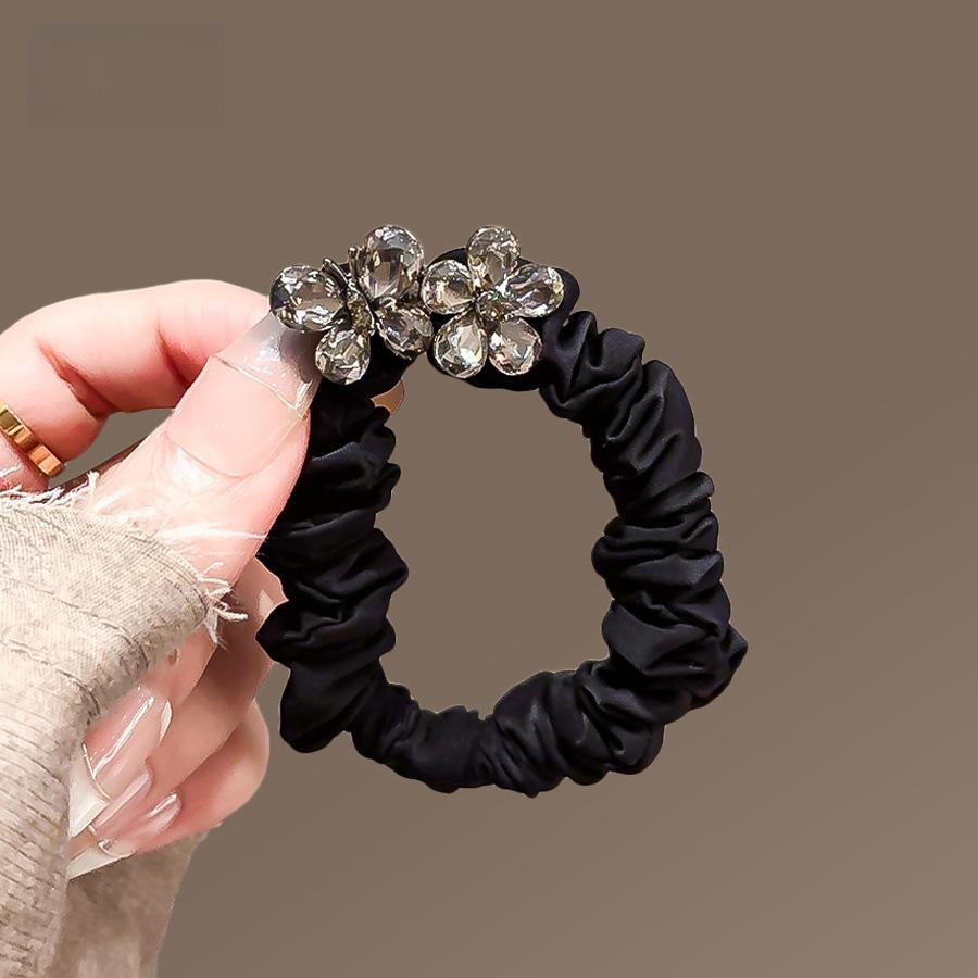 Exquisite Forest Style Butterfly Crystal Hair Ties - Durable Rubber Bands for Women