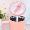 40Oz Tumbler Flip Straw Lid Replacement Spill Proof Replaceble Tumbler Flip Straw Lid Splash Resistant for Stanley 40oz Tumbler